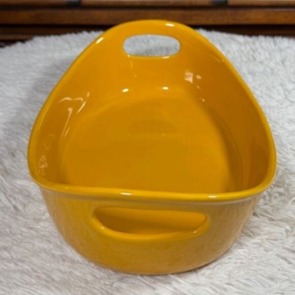 NWOT Rachael Ray Yellow 2qt Oval Handled Baking Dish - Picture 5 of 11
